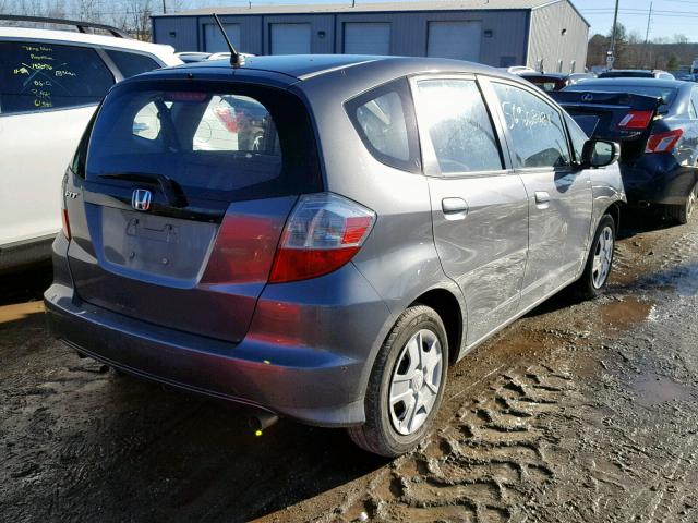 JHMGE8H33DC040315 - 2013 HONDA FIT GRAY photo 4