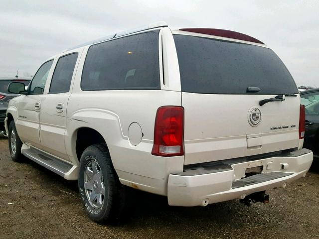 3GYFK66N55G292638 - 2005 CADILLAC ESCALADE E WHITE photo 3