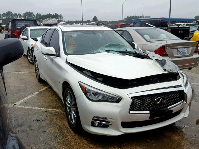 JN1BV7AR1FM399490 - 2015 INFINITI Q50 BASE WHITE photo 1