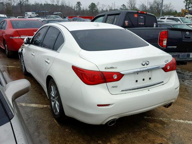 JN1BV7AR1FM399490 - 2015 INFINITI Q50 BASE WHITE photo 3