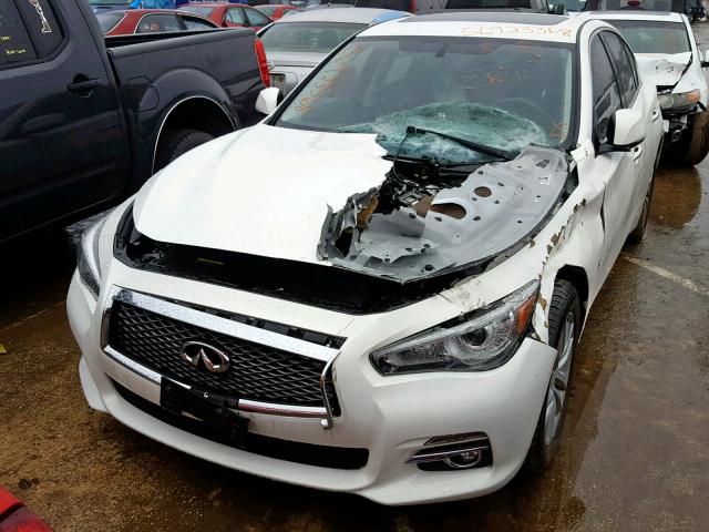 JN1BV7AR1FM399490 - 2015 INFINITI Q50 BASE WHITE photo 9