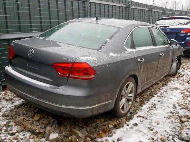 1VWBT7A37FC105298 - 2015 VOLKSWAGEN PASSAT SE GRAY photo 4