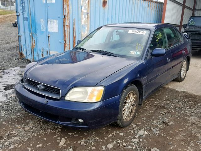 4S3BE625847203138 - 2004 SUBARU LEGACY L S BLUE photo 2