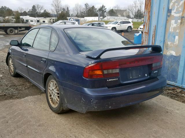 4S3BE625847203138 - 2004 SUBARU LEGACY L S BLUE photo 3