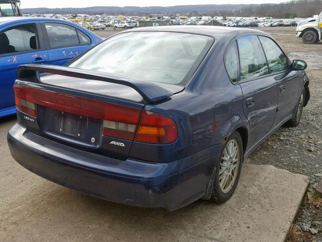 4S3BE625847203138 - 2004 SUBARU LEGACY L S BLUE photo 4