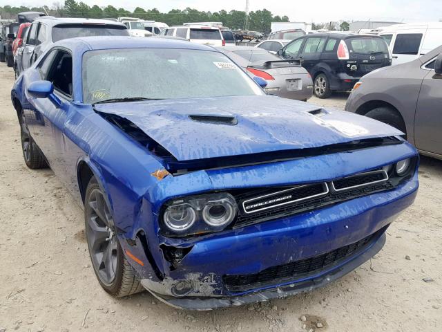 2C3CDZAG6JH229771 - 2018 DODGE CHALLENGER BLUE photo 1