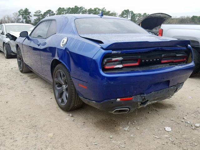 2C3CDZAG6JH229771 - 2018 DODGE CHALLENGER BLUE photo 3