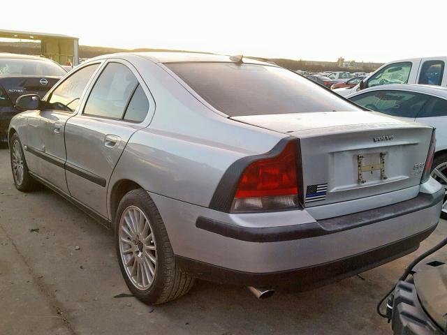 YV1RS58D722180617 - 2002 VOLVO S60 2.4T SILVER photo 3