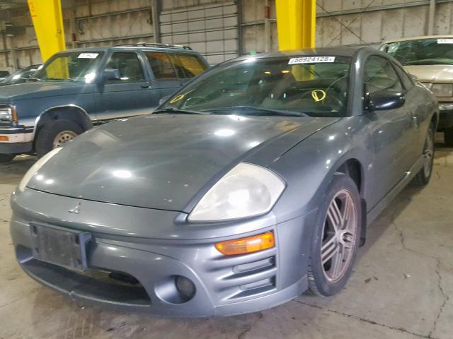 4A3AC74H53E031849 - 2003 MITSUBISHI ECLIPSE GT GRAY photo 2