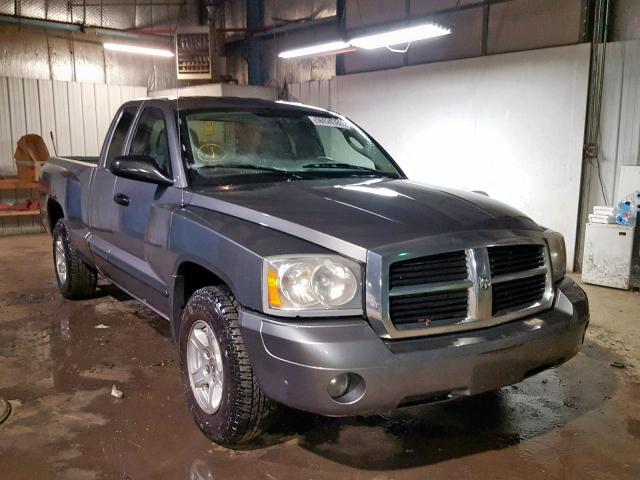 1D7HW42KX7S215672 - 2007 DODGE DAKOTA SLT GRAY photo 1