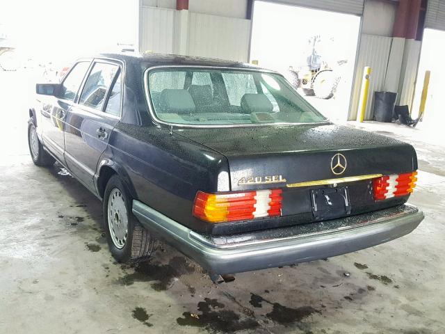 WDBCA35E5MA596771 - 1991 MERCEDES-BENZ 420 SEL BLACK photo 3