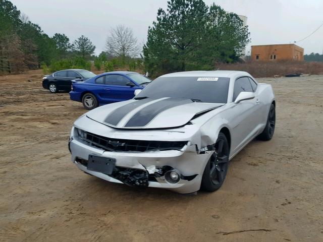 2G1FC1ED2B9147649 - 2011 CHEVROLET CAMARO LT SILVER photo 2