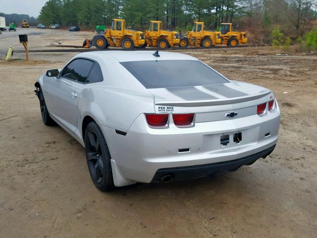 2G1FC1ED2B9147649 - 2011 CHEVROLET CAMARO LT SILVER photo 3