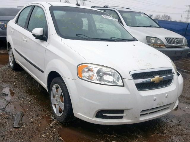 KL1TD5DE1AB129236 - 2010 CHEVROLET AVEO LS WHITE photo 1