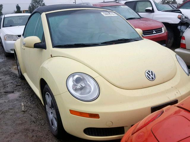 3VWRF31Y36M324963 - 2006 VOLKSWAGEN NEW BEETLE YELLOW photo 1