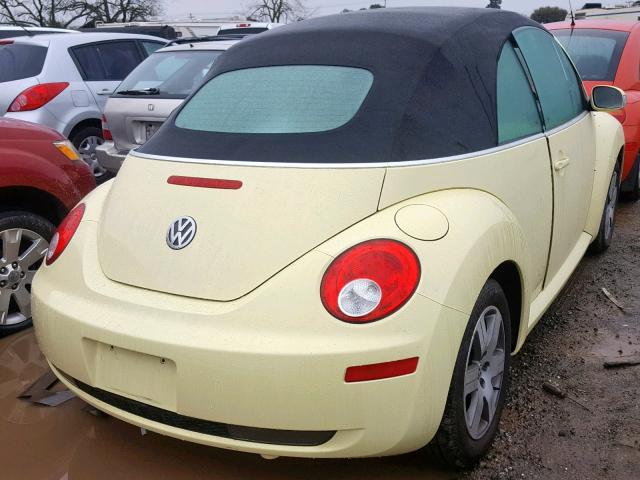 3VWRF31Y36M324963 - 2006 VOLKSWAGEN NEW BEETLE YELLOW photo 4