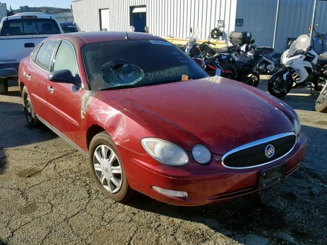 2G4WC532851182193 - 2005 BUICK LACROSSE C BURGUNDY photo 1