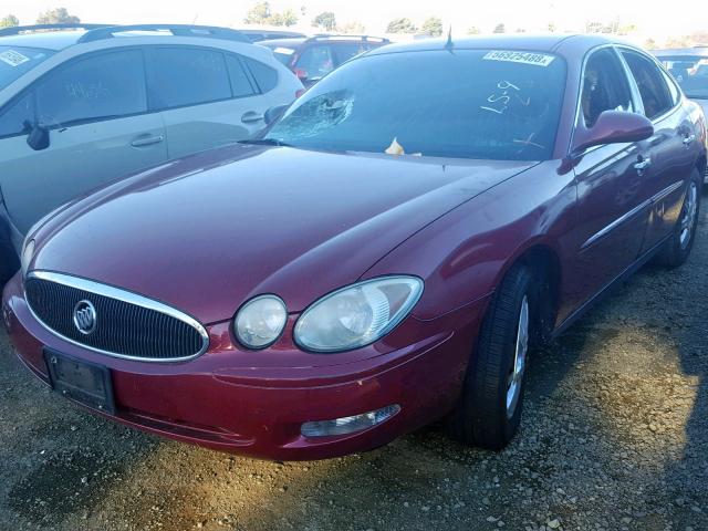 2G4WC532851182193 - 2005 BUICK LACROSSE C BURGUNDY photo 2