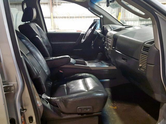 5N1AA08A25N712241 - 2005 NISSAN ARMADA SE SILVER photo 5