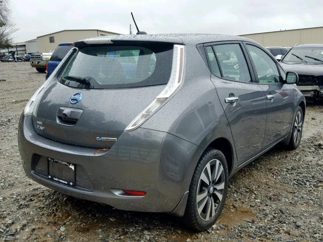 1N4AZ0CP8FC326452 - 2015 NISSAN LEAF S CHARCOAL photo 4