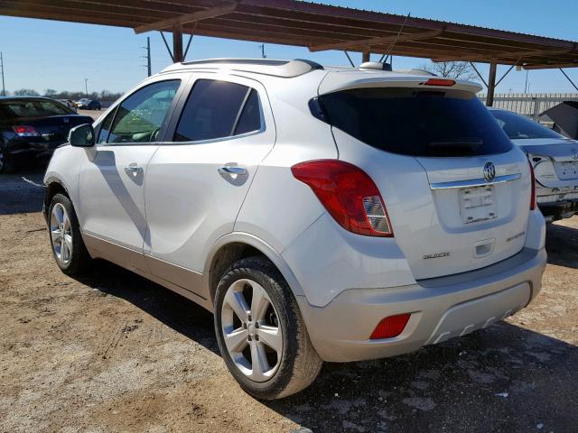 KL4CJASB6FB087828 - 2015 BUICK ENCORE WHITE photo 3