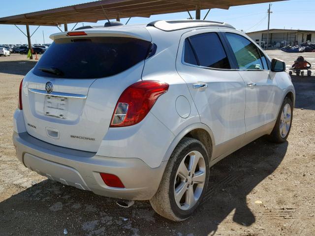 KL4CJASB6FB087828 - 2015 BUICK ENCORE WHITE photo 4