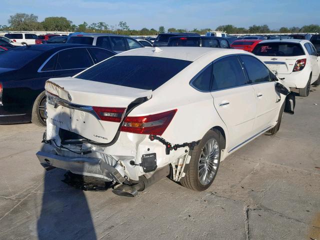 4T1BK1EB4GU233333 - 2016 TOYOTA AVALON XLE WHITE photo 4