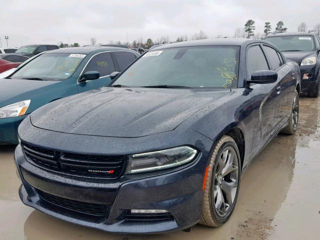 2C3CDXHG0HH515197 - 2017 DODGE CHARGER SX BLUE photo 2