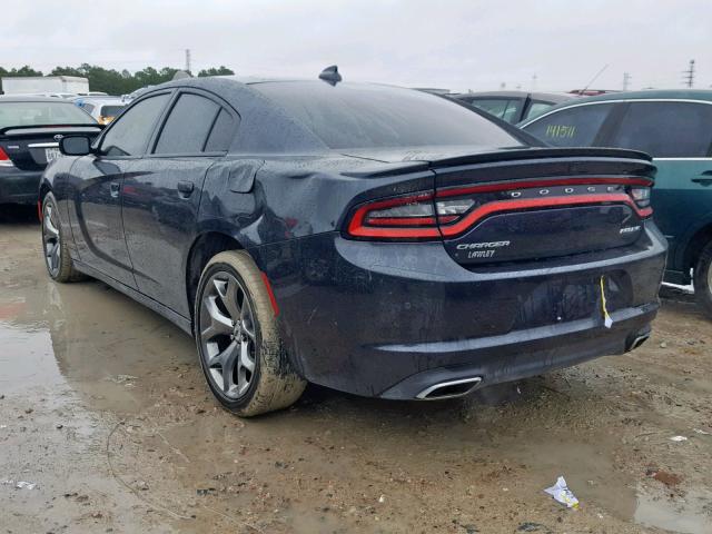 2C3CDXHG0HH515197 - 2017 DODGE CHARGER SX BLUE photo 3