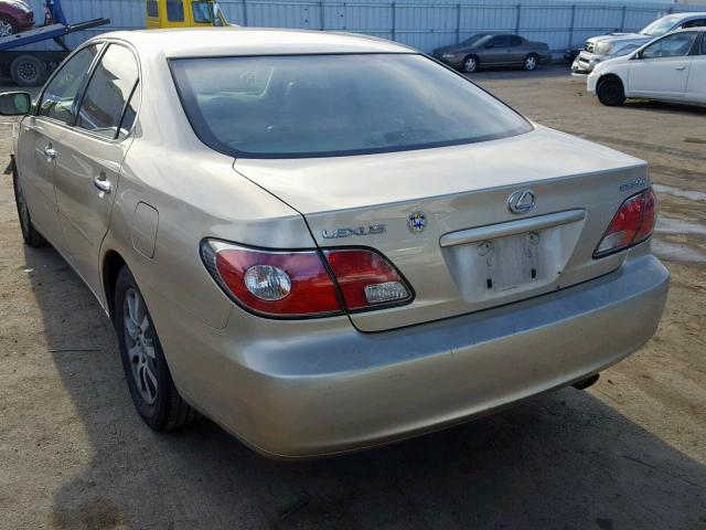 JTHBF30G036018116 - 2003 LEXUS ES 300 TAN photo 3