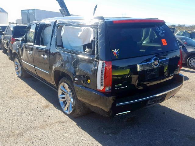 1GYS4KEF7CR326734 - 2012 CADILLAC ESCALADE E BLACK photo 3