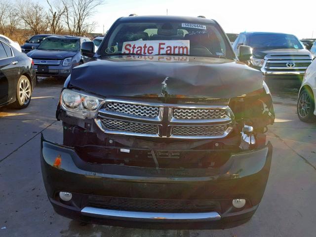 1D4RE4GG7BC700038 - 2011 DODGE DURANGO CR GREEN photo 9