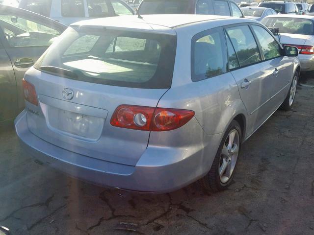 1YVHP82D555M08978 - 2005 MAZDA 6 S SILVER photo 4