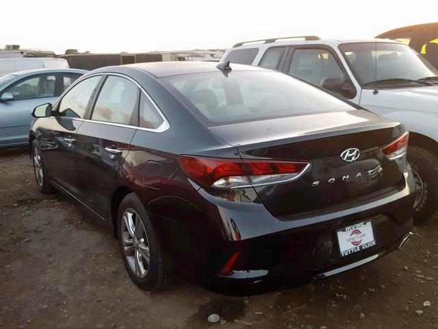 5NPE34AF5JH660823 - 2018 HYUNDAI SONATA SPO BLACK photo 3