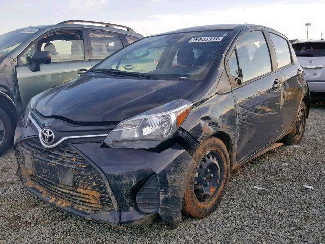 VNKKTUD31HA084225 - 2017 TOYOTA YARIS L BLACK photo 2