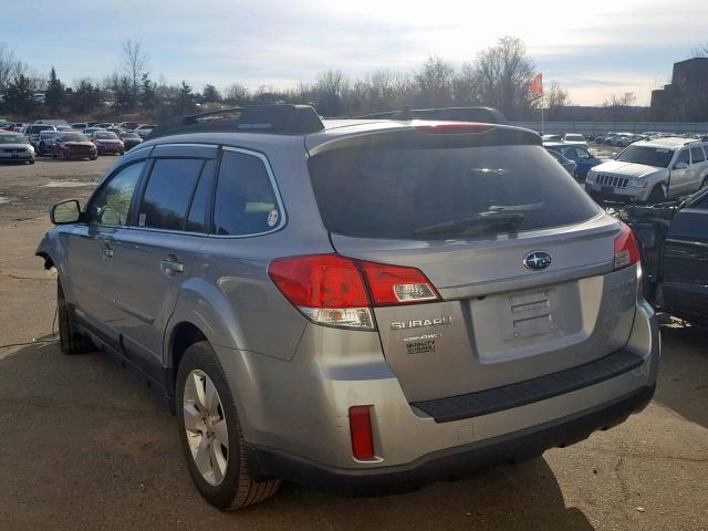 4S4BRDLC4B2347054 - 2011 SUBARU OUTBACK 3. SILVER photo 3