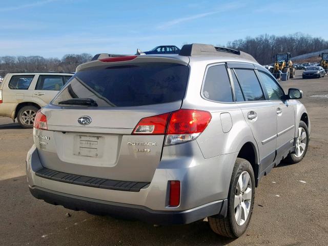 4S4BRDLC4B2347054 - 2011 SUBARU OUTBACK 3. SILVER photo 4