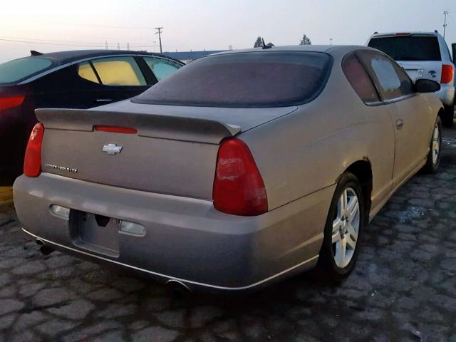 2G1WN151569331585 - 2006 CHEVROLET MONTE CARL TAN photo 4