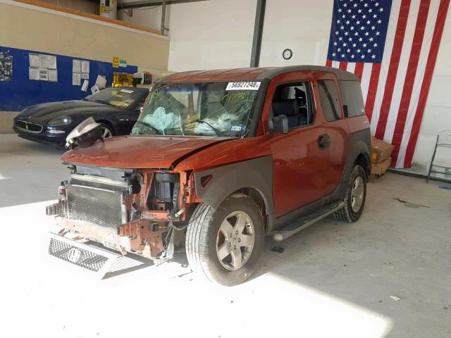 5J6YH28664L017819 - 2004 HONDA ELEMENT EX ORANGE photo 2