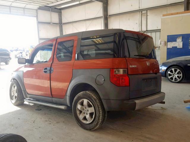 5J6YH28664L017819 - 2004 HONDA ELEMENT EX ORANGE photo 3