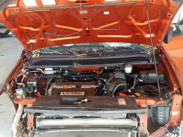 5J6YH28664L017819 - 2004 HONDA ELEMENT EX ORANGE photo 7