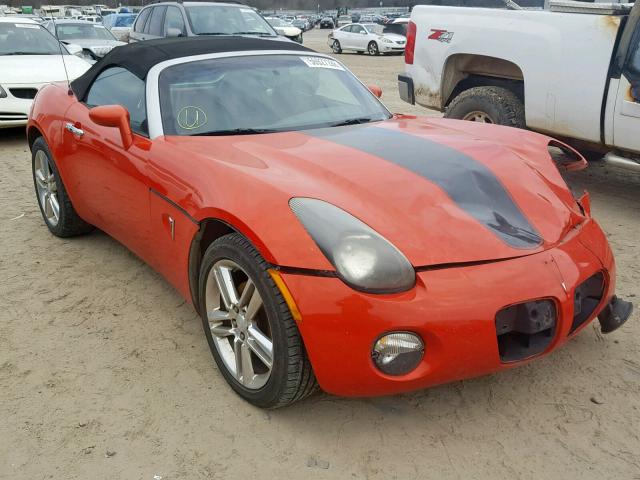 1G2MZ35BX9Y104873 - 2009 PONTIAC SOLSTICE S ORANGE photo 1