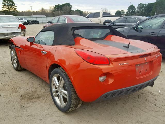 1G2MZ35BX9Y104873 - 2009 PONTIAC SOLSTICE S ORANGE photo 3