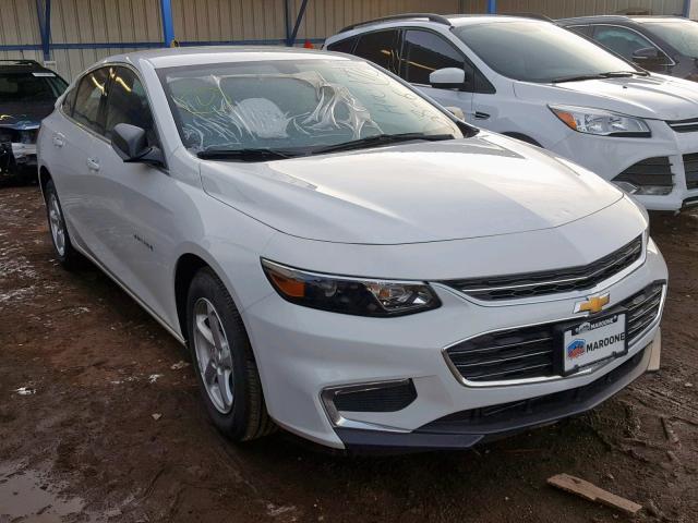 1G1ZB5ST6JF232003 - 2018 CHEVROLET MALIBU LS WHITE photo 1