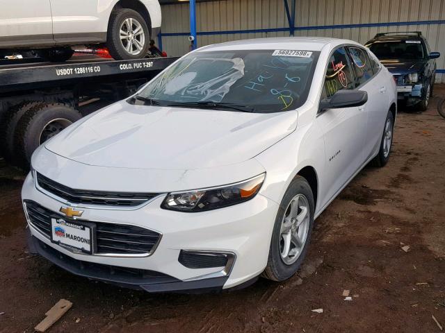1G1ZB5ST6JF232003 - 2018 CHEVROLET MALIBU LS WHITE photo 2