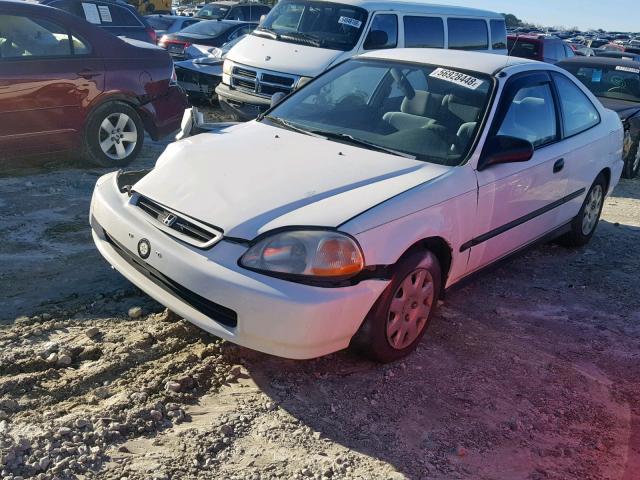 1HGEJ6228WL026441 - 1998 HONDA CIVIC DX WHITE photo 2