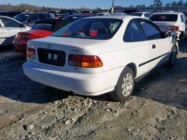 1HGEJ6228WL026441 - 1998 HONDA CIVIC DX WHITE photo 4