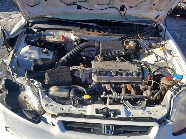 1HGEJ6228WL026441 - 1998 HONDA CIVIC DX WHITE photo 7