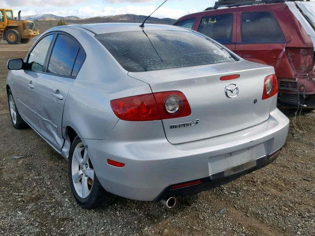 JM1BK12GX61444847 - 2006 MAZDA 3 I SILVER photo 3