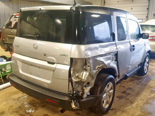 5J6YH2H72BL005043 - 2011 HONDA ELEMENT EX SILVER photo 4